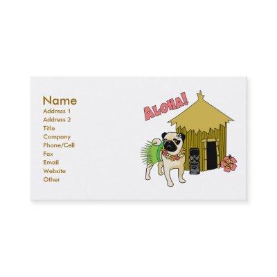 Aloha!  Hawaiian Pug -customizable