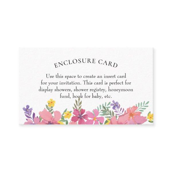 Aloha Tropical Flower Shower Enclosure Card