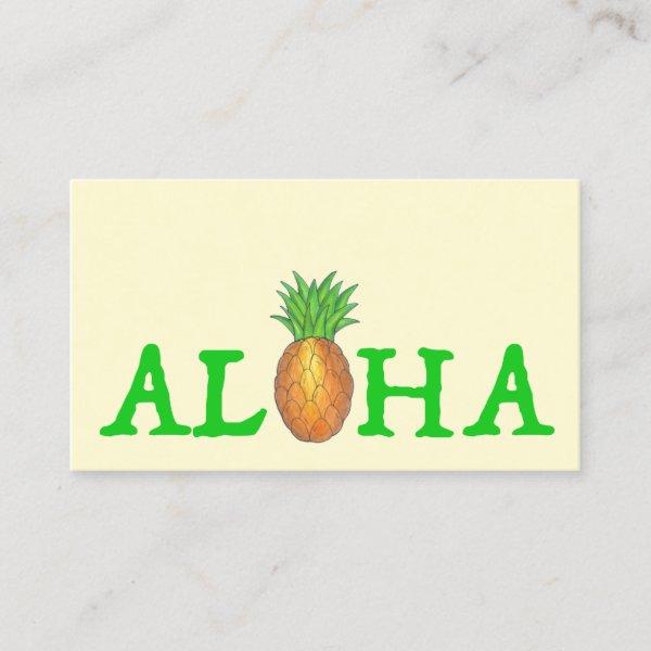 ALOHA Tropical Hawaiian Island Pineapple Travel