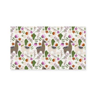 Alpaca Cactus Floral Pattern Animal Lover