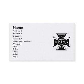 Alpha Tau Omega Badge Black & White