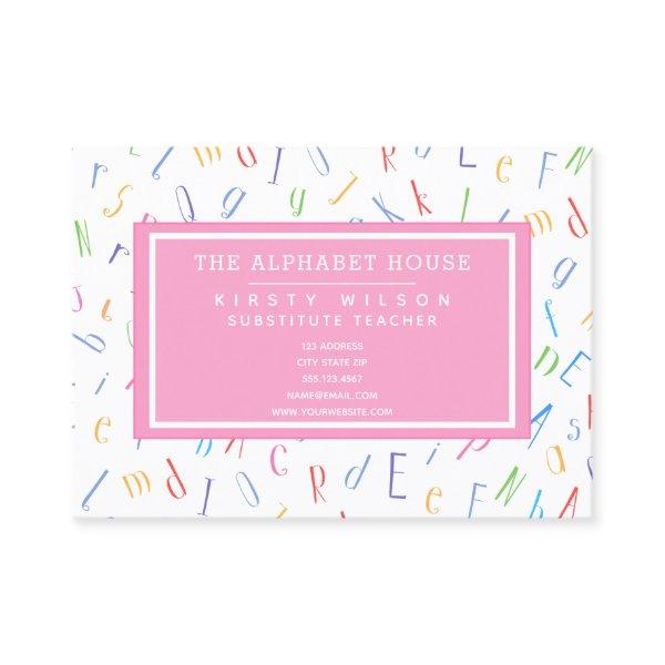 Alphabet Pattern - Substitute Teacher / Tutor