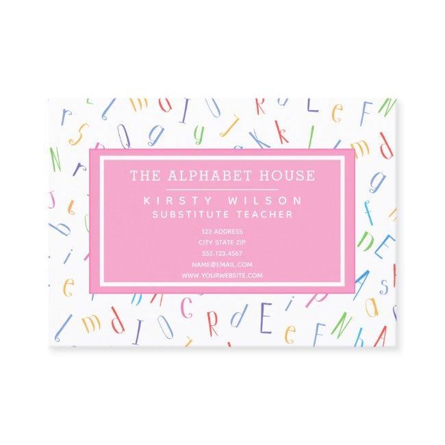 Alphabet Pattern - Substitute Teacher / Tutor