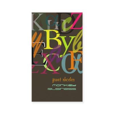 Alphabets, teachers profile cards