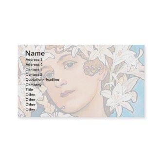 Alphonse Mucha - Flower - Retro Art Nouveau