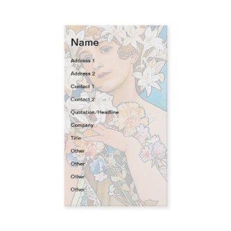 Alphonse Mucha - Flower - Retro Art Nouveau