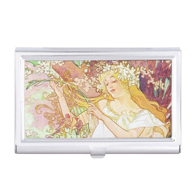 Alphonse Mucha Spring Floral Vintage Art Nouveau Holder