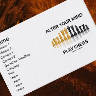 Alter Your Mind Play Chess (Reflective Chess Set)