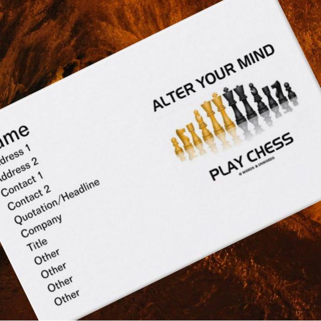 Alter Your Mind Play Chess (Reflective Chess Set)