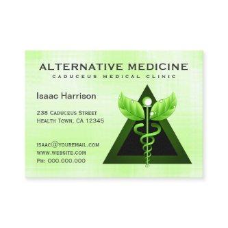 Alternative Medicine Light Green Caduceus Large