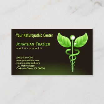 Alternative Medicine Naturopath Green Caduceus