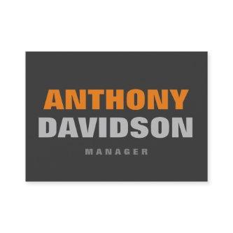 Alternative Perfect Size Grey Orange Bold Text