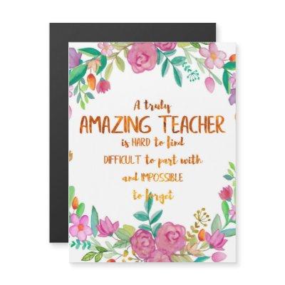 Amazing Teacher Appreciation Gift Sign Thank you
