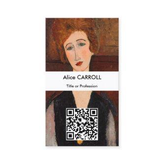 Amedeo Modigliani - Portrait of a Woman - QR Code