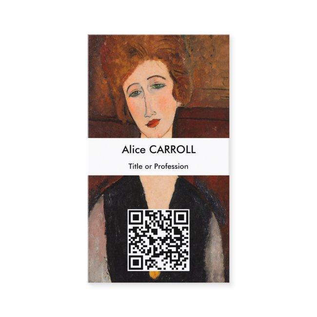 Amedeo Modigliani - Portrait of a Woman - QR Code