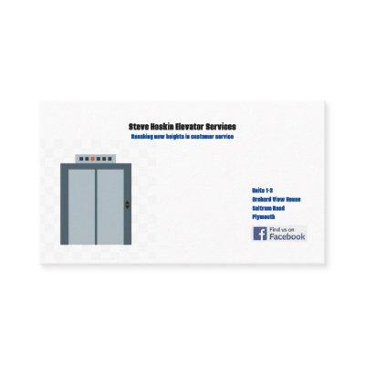 American, 8.9 cm x 5.1 cm elevator