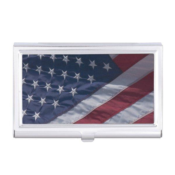 American flag.  holder