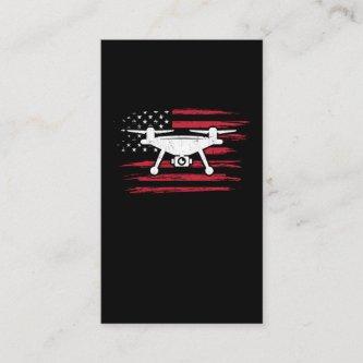 American Flag Drone Pilot USA Drone Operator