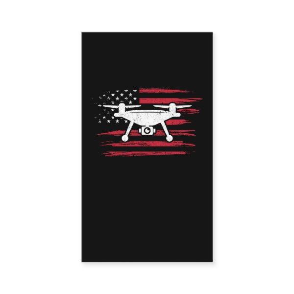 American Flag Drone Pilot USA Drone Operator