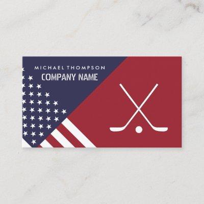 American Flag, Hockey Player, Hockey Coach