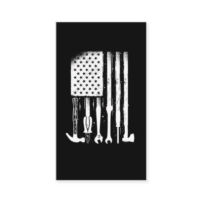 American Flag Mechanic Tools Proud Craftsman USA