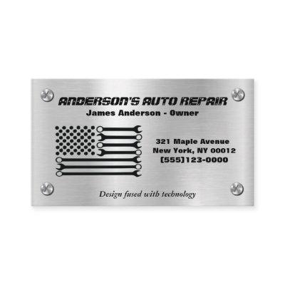 American Flag Metal Mechanic Repair