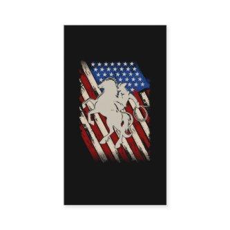 American Flag Rodeo Cowboy Western Horse Riding