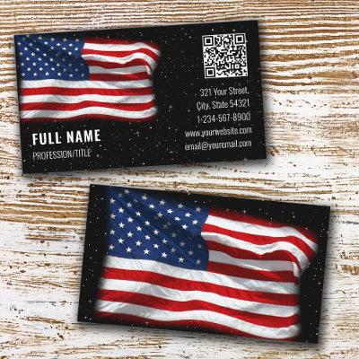 American Flag USA QR Code