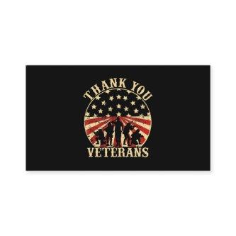 American Flag Veteran Day Thank You Veterans