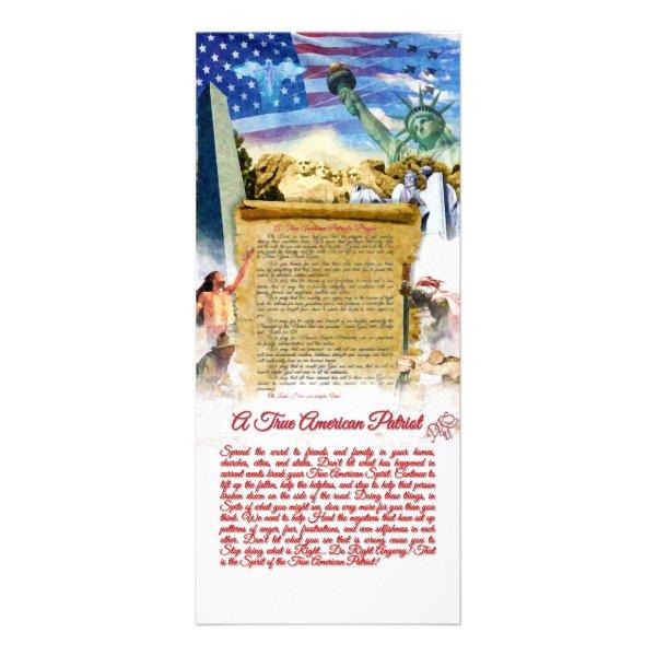 American Patriot Testimony Rack Card
