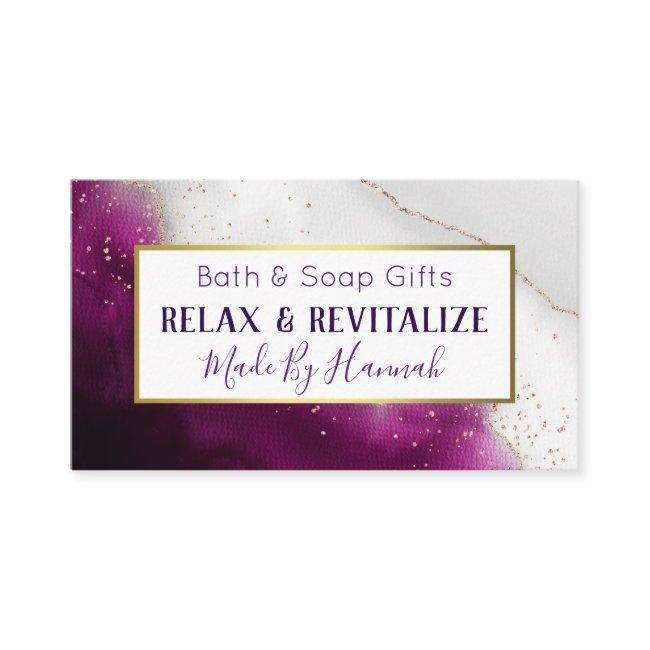 Amethyst Agate Handmade Bath Bomb Soak Soap