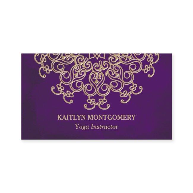 Amethyst and Gold Mandala