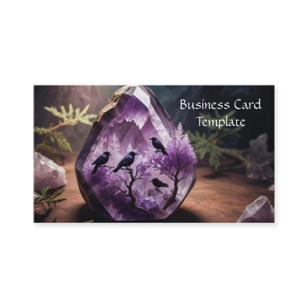 Amethyst Crystal Energy Ravens