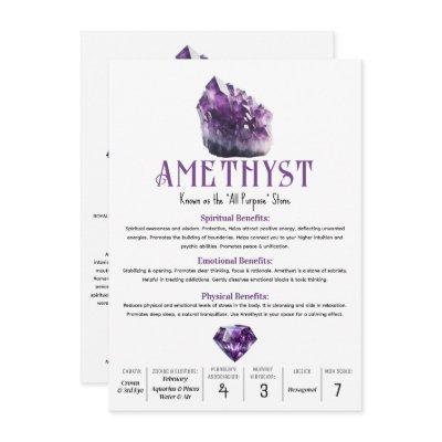 Amethyst Purple Crystal Metaphysical Propteries Invitation