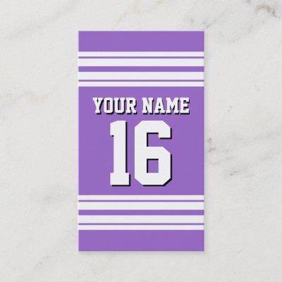Amethyst Purple Wht Team Jersey Custom Number Name