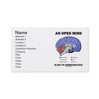 An Open Mind Is Key To Communication (Brain)