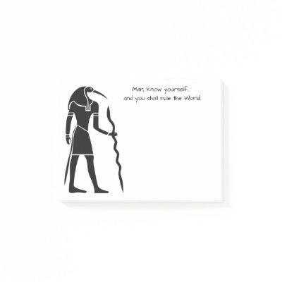 Ancient Egypt Symbol with ear Motivational Quote Post-it Notes