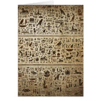 Ancient Egyptian Gods and hieroglyphs