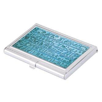 Ancient Egyptian Hieroglyphs Blue  Ho  Case