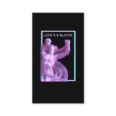 Ancient Greek Statue Aesthetic Vaporwave Glitch