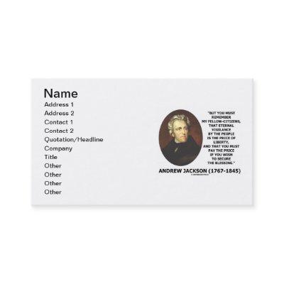 Andrew Jackson Price Of Liberty Price Secure Quote