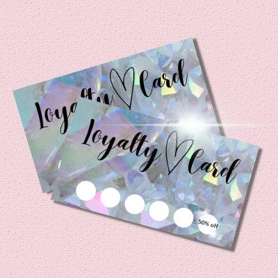 Angel Aura Quartz Crystal Customer Loyalty Card