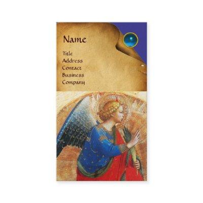 ANGEL IN GOLD RED AND BLUE
