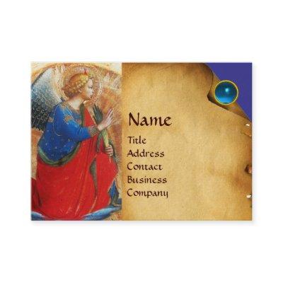 ANGEL IN GOLD RED AND BLUE