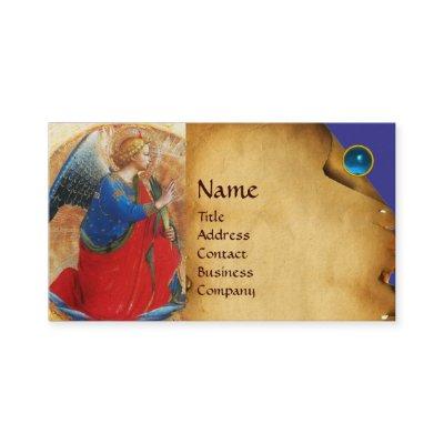 ANGEL IN GOLD RED AND BLUE