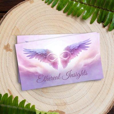 Angel wings and Infinity Symbol - gentle pastel