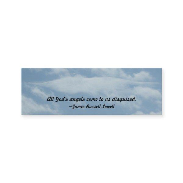 Angel Wings in the Clouds Book Mark Mini
