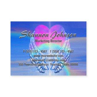 Angel Wings Rainbow Heart