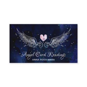 *~* Angel Wings Starry Night Sky Crystal Heart