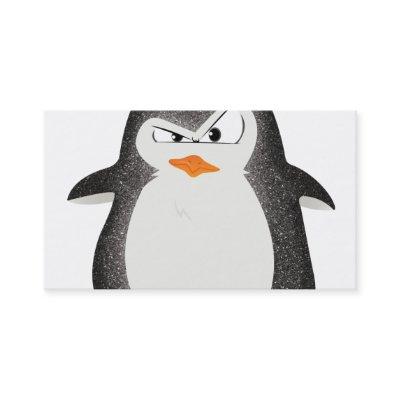 Angry Penguin Glitter Photo Print